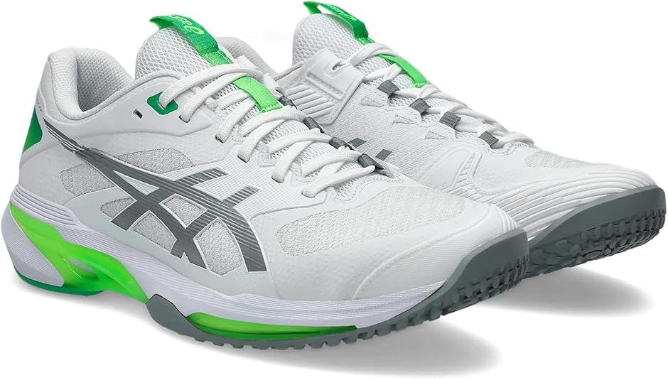 Amazon.co.jp: ASICS SOLUTION SPEED FF 4 OC Tennis Shoes, White